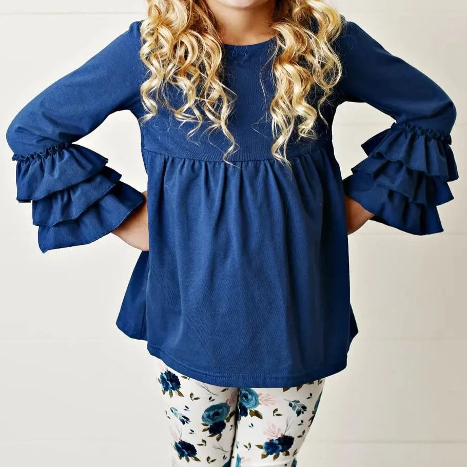 THE LEA RUFFLE SLEEVE BLOUSE